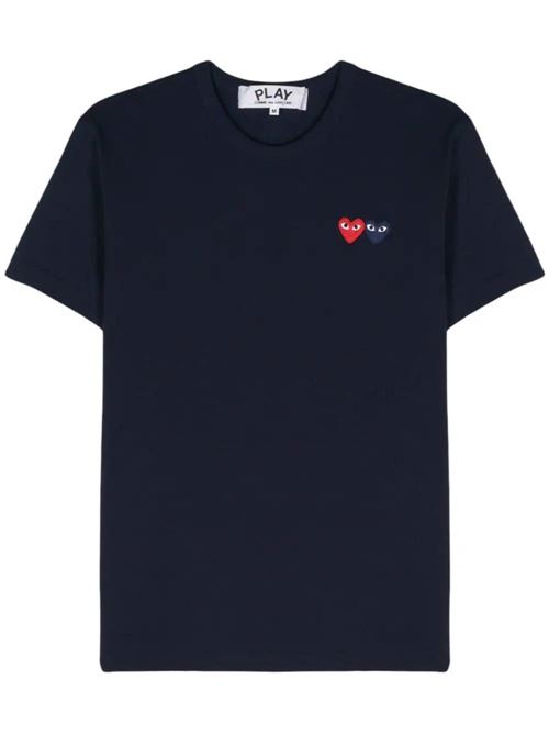 T-shirt with double application Comme des Garcons Play | AXT2262